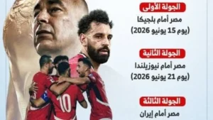 مواعيد مباريات منتخب مصر في كأس العالم 2026 وترتيب مواجهاته الرسمية